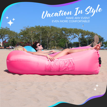 Inflatable Lounger - Pink - 1 Pack