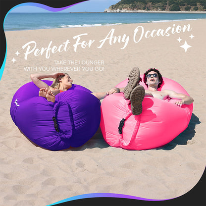 Inflatable Loungers - Pink/Purple - 2 Pack