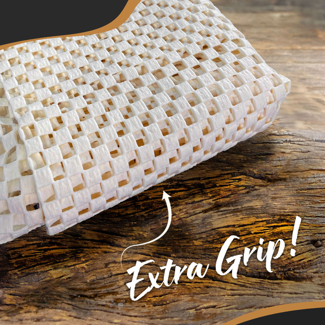 Non-Slip Rug Pad - PVC Foam - White