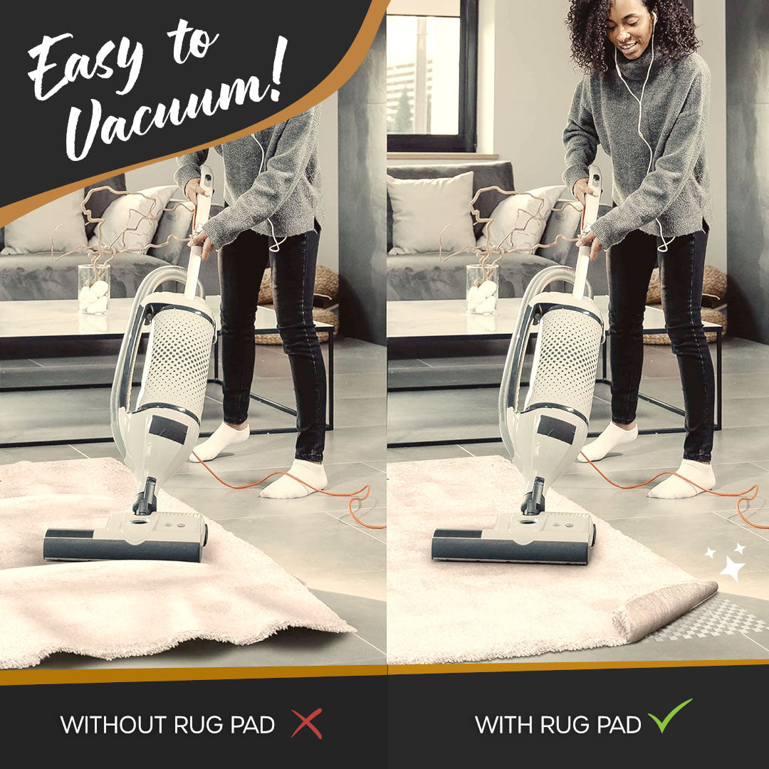 Non-Slip Rug Pad - PVC Foam - White