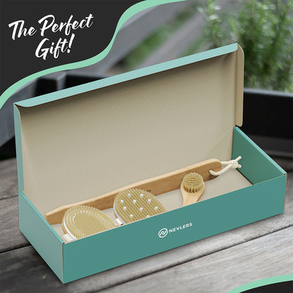 Boar Bristle Body Brush Set
