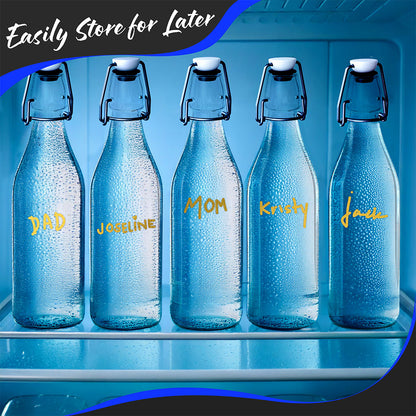 17  Oz. Swing Top Glass Bottles | Round Design