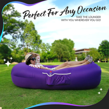 Inflatable Lounger - Purple - 1 Pack