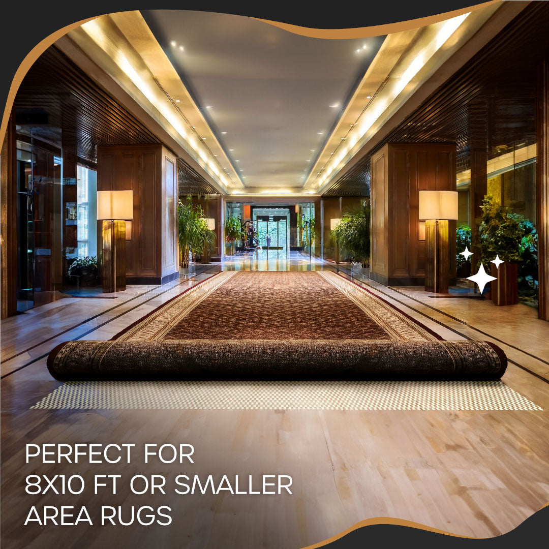 Non-Slip Rug Pad - PVC Foam - White