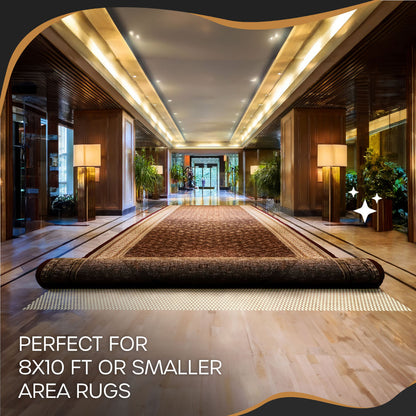 Non-Slip Rug Pad - PVC Foam - White