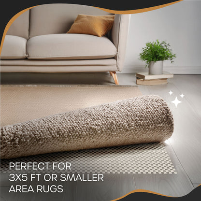 Non-Slip Rug Pad - PVC Foam - White