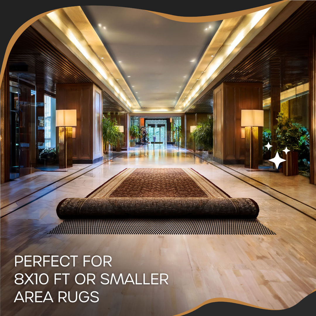 Non-Slip Rug Pad - PVC Foam - Black