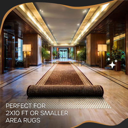 Non-Slip Rug Pad - PVC Foam - White