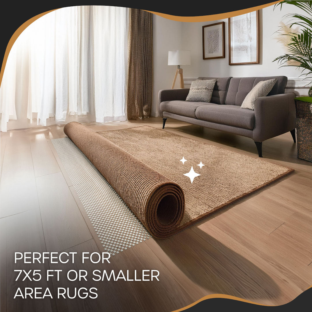 Non-Slip Rug Pad - PVC Foam - White