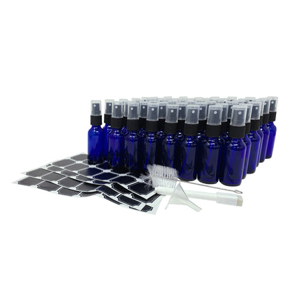 Cobalt Blue Glass Spray Bottles