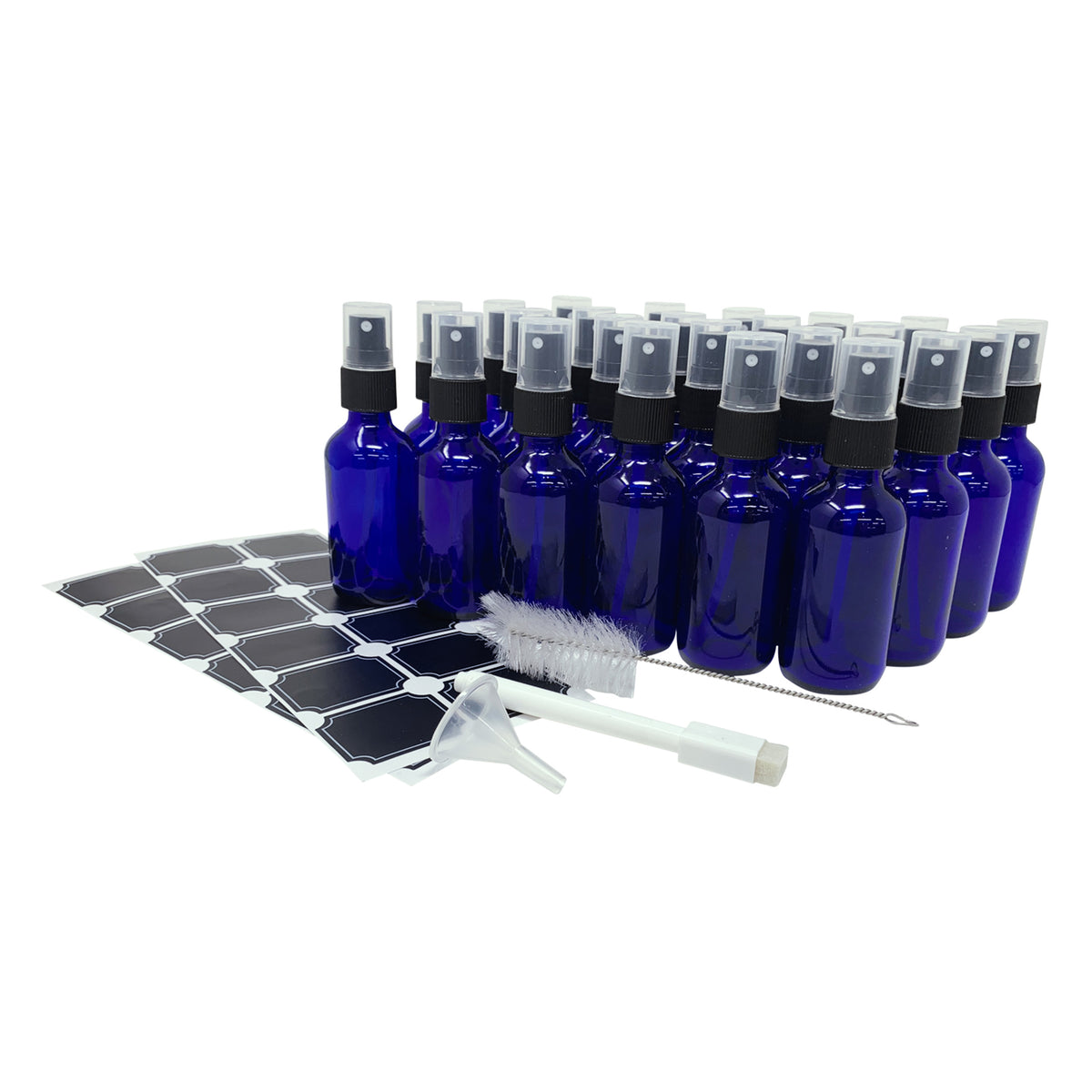 Cobalt Blue Glass Spray Bottles