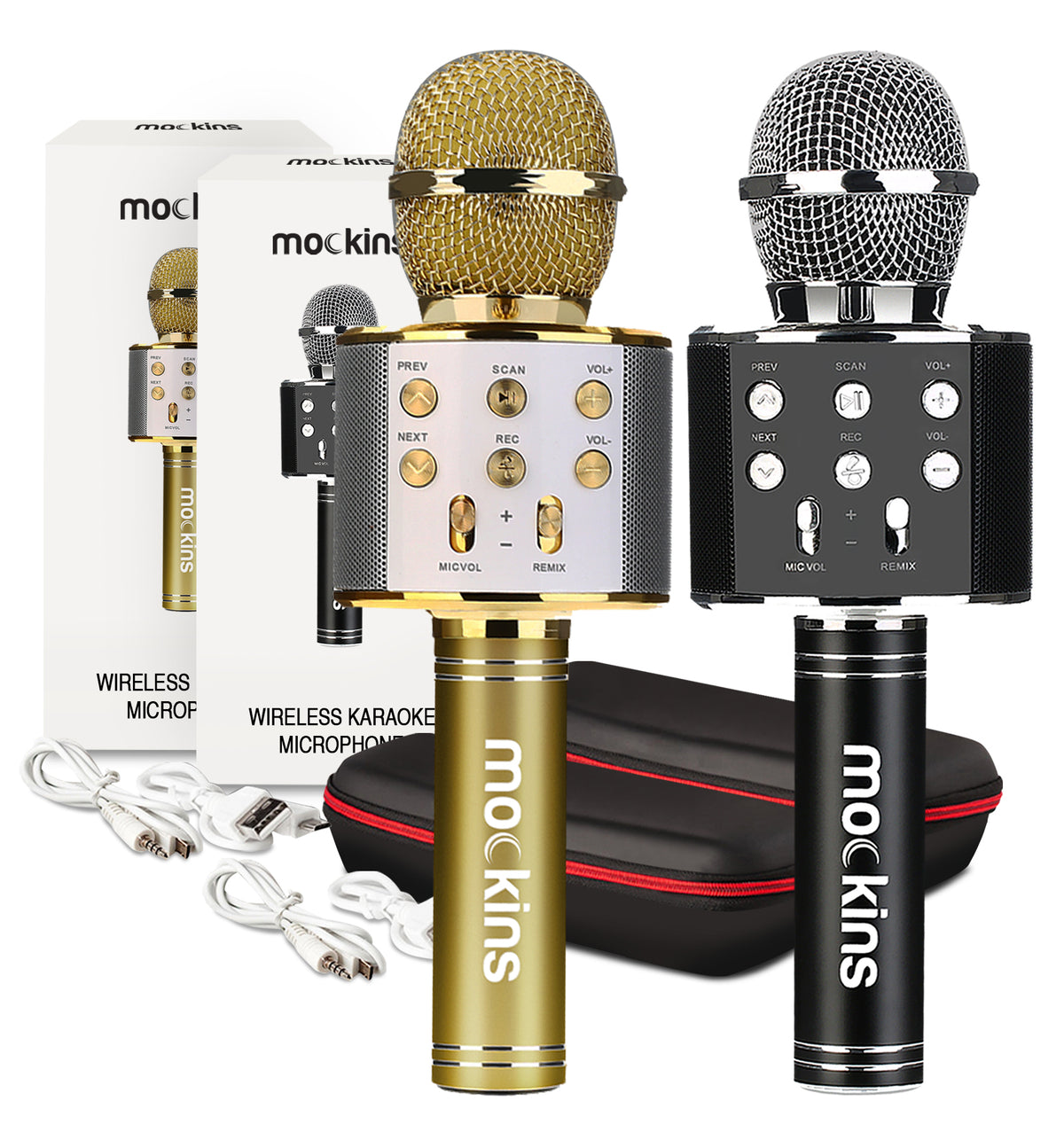 Bluetooth Karaoke Microphones - 2 Pack