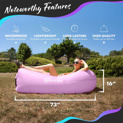 Inflatable Lounger - Lavender - 1 pack