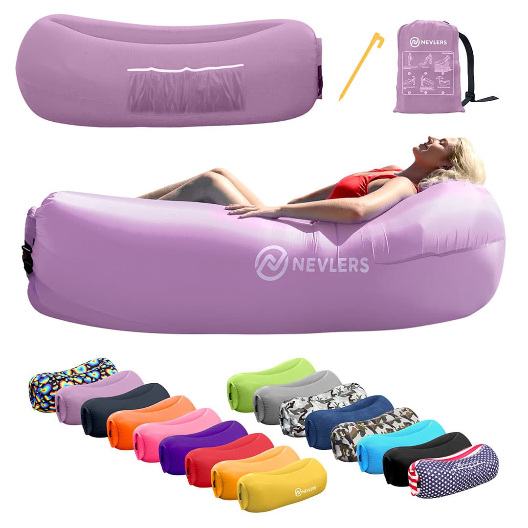 Inflatable Lounger - Lavender - 1 pack