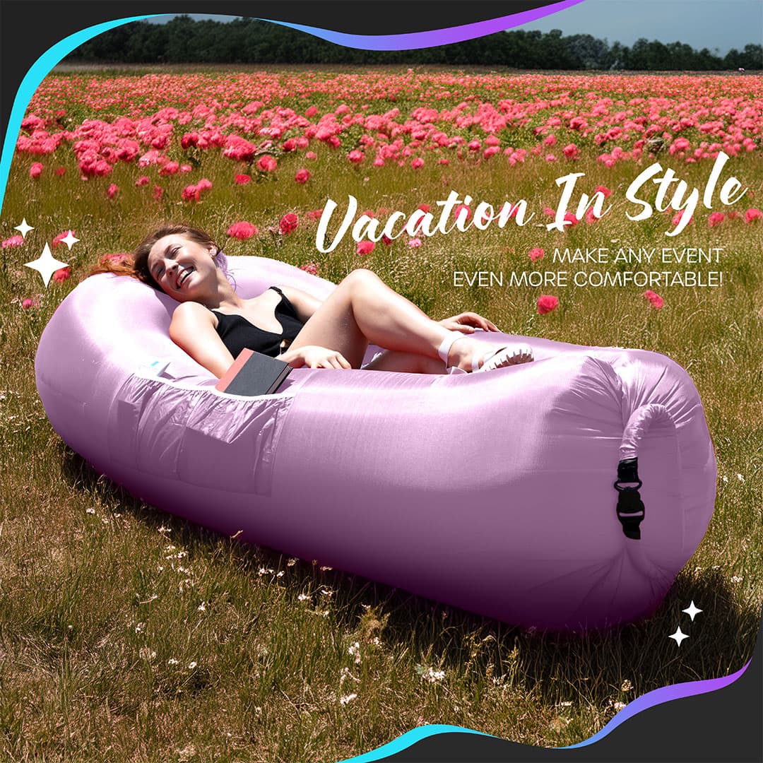 Inflatable Lounger - Lavender - 1 pack