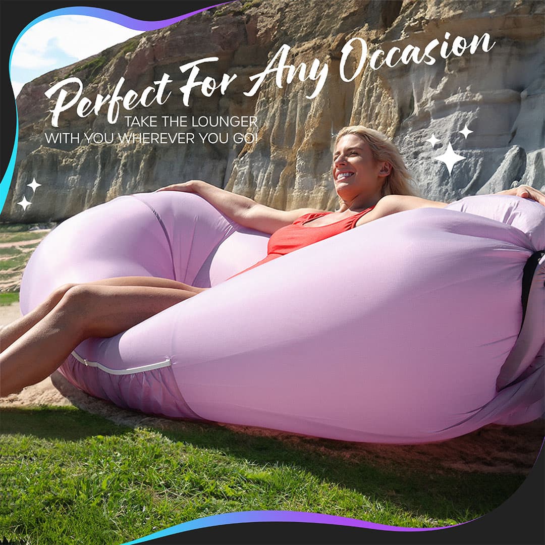 Inflatable Lounger - Lavender - 1 pack