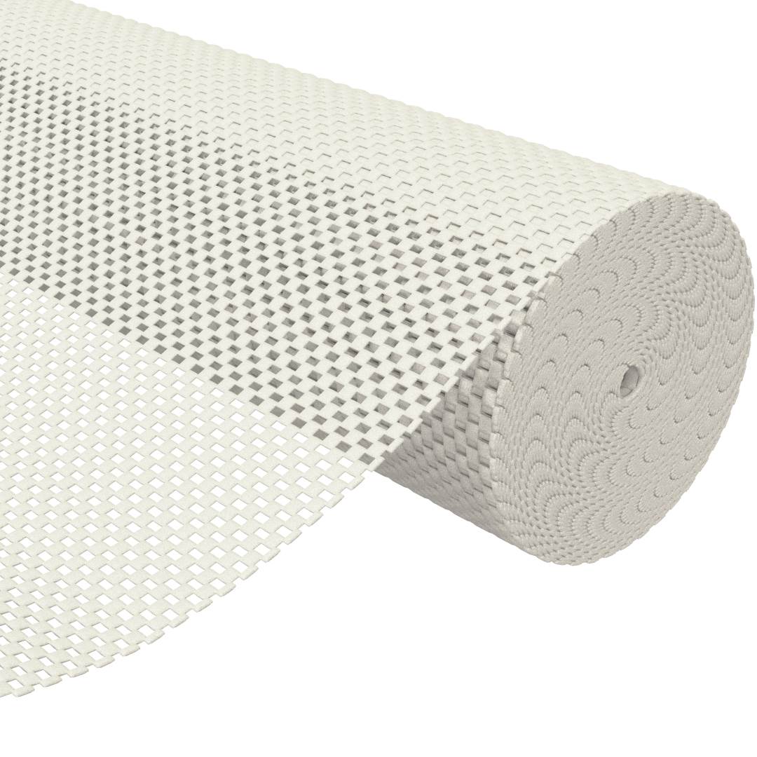 Non-Slip Rug Pad - PVC Foam - White