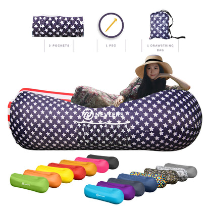 Inflatable Lounger - American Flag - 1 pack