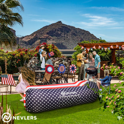 Inflatable Lounger - American Flag - 1 pack