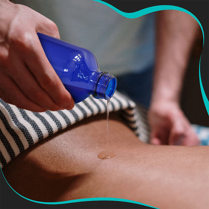 Blue Glass Boston Bottles with Twist Caps - 8 Oz