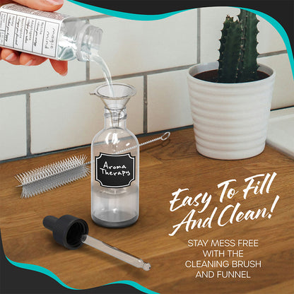 Clear Glass Dropper Bottles - 2 Oz.