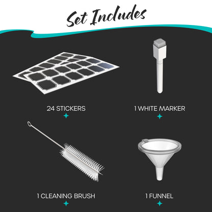 Clear Glass Spray Bottles - 2 Oz.