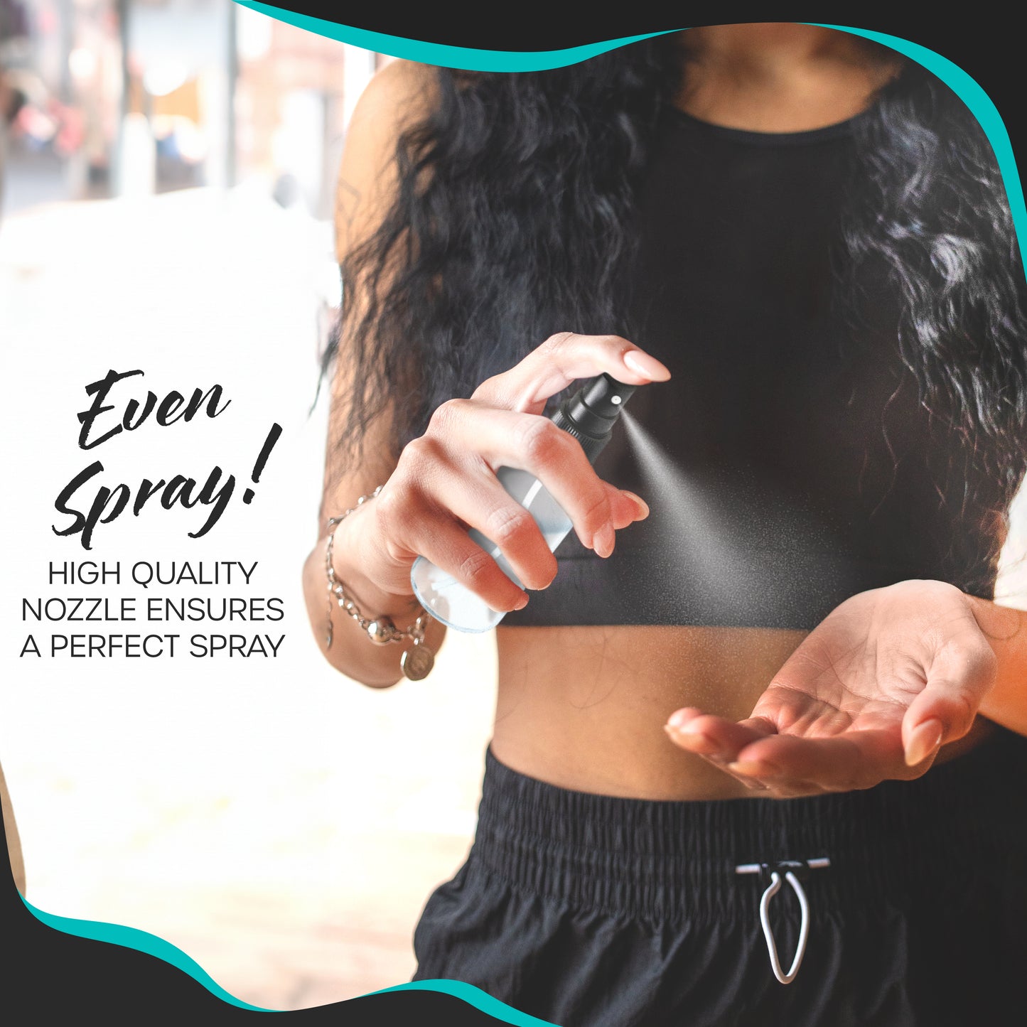 Clear Glass Spray Bottles - 2 Oz.