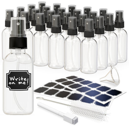 Clear Glass Spray Bottles - 2 Oz.