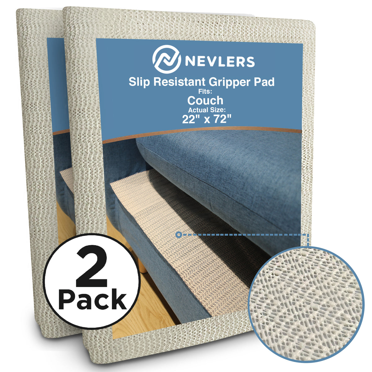 Couch Gripper Pad - 2 Pack