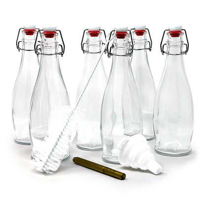 Swing Top Glass Bottle Sets | Teardrop Shape