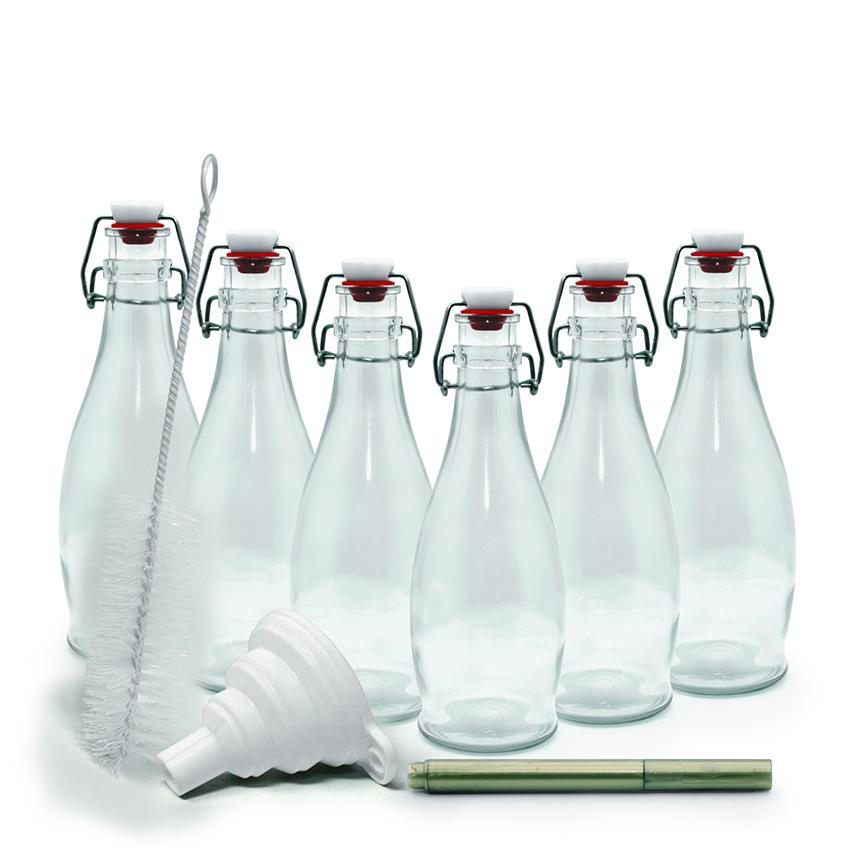 Swing Top Glass Bottle Sets | Teardrop Shape