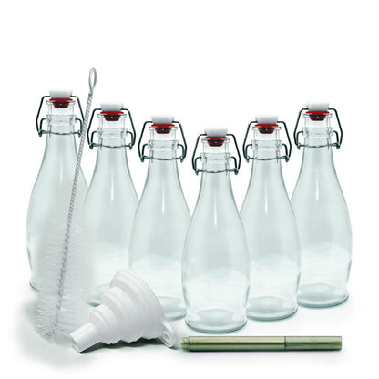 Swing Top Glass Bottle Sets | Teardrop Shape