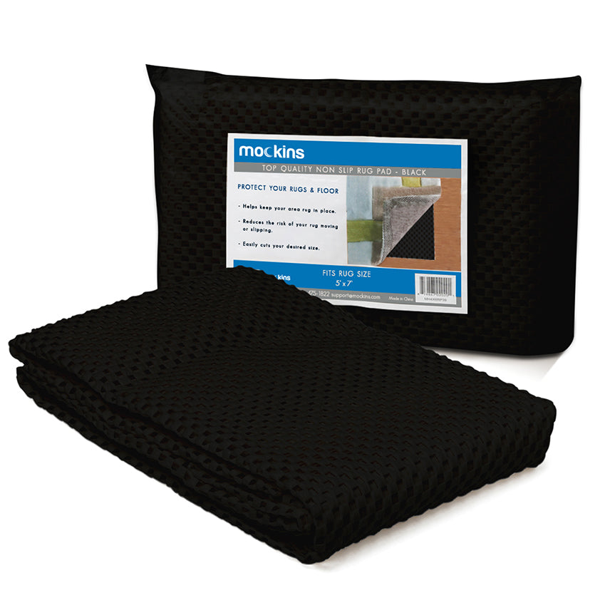 Non-Slip Rug Pad - PVC Foam - Black - Nevlers