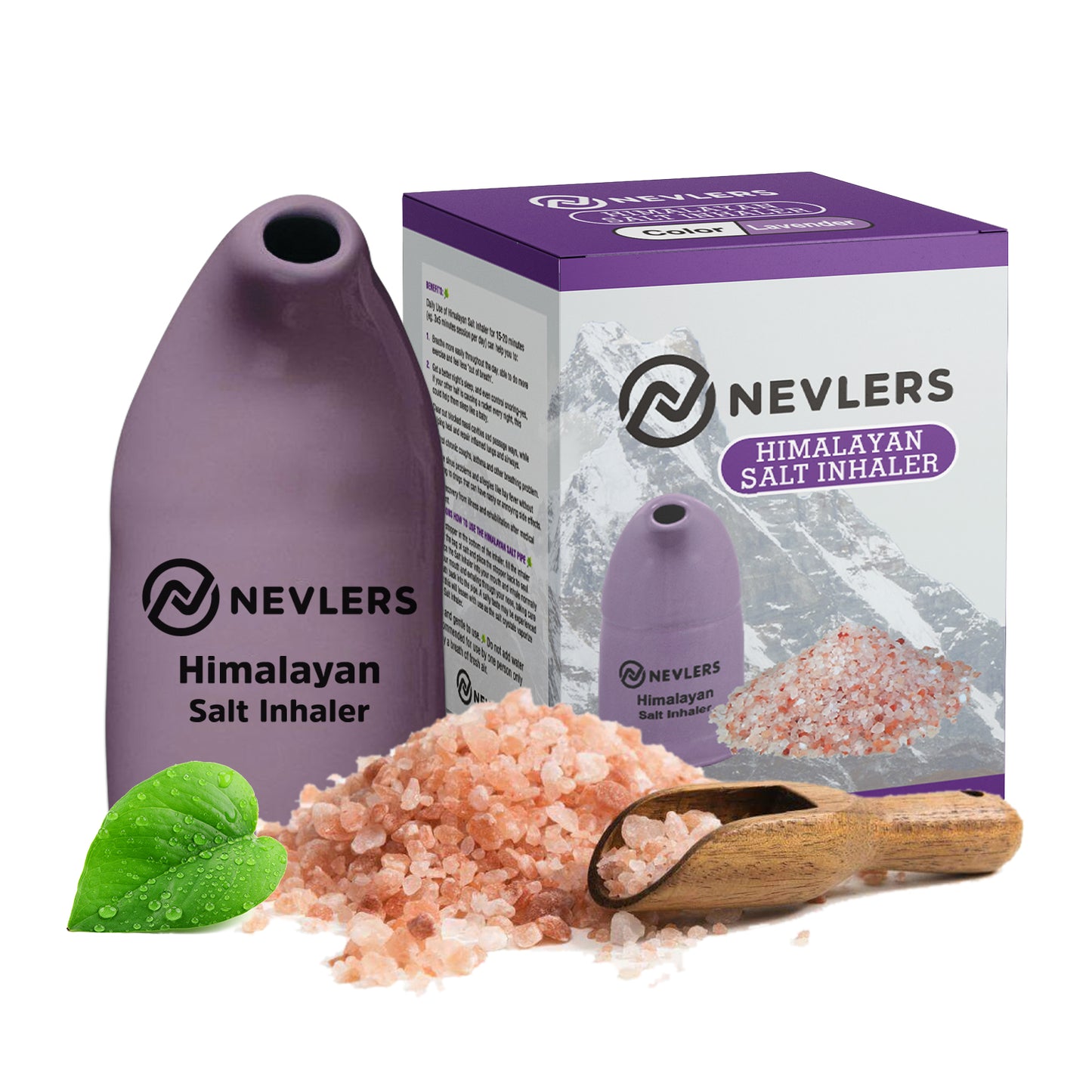 Nevlers Pink Himalayan Salt Inhalers