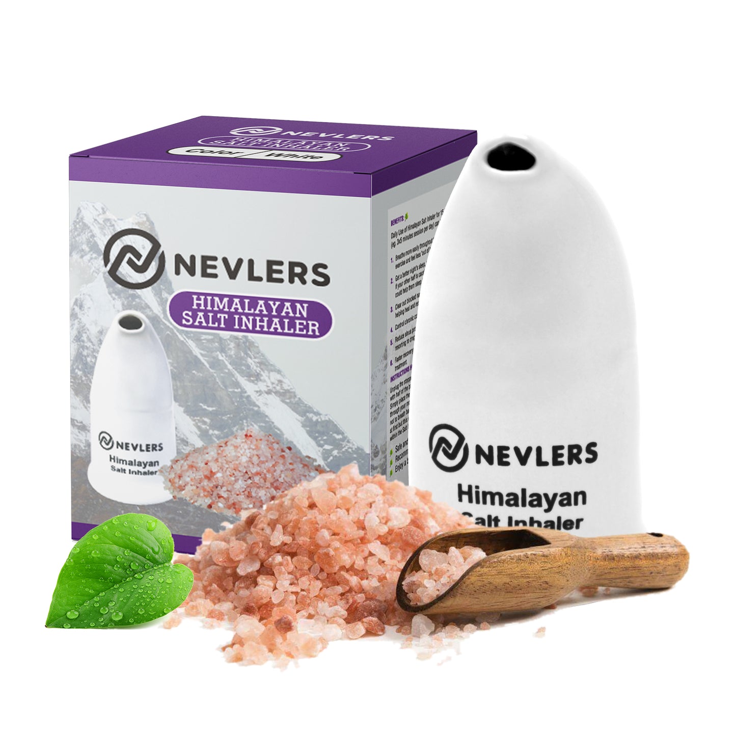 Nevlers Pink Himalayan Salt Inhalers