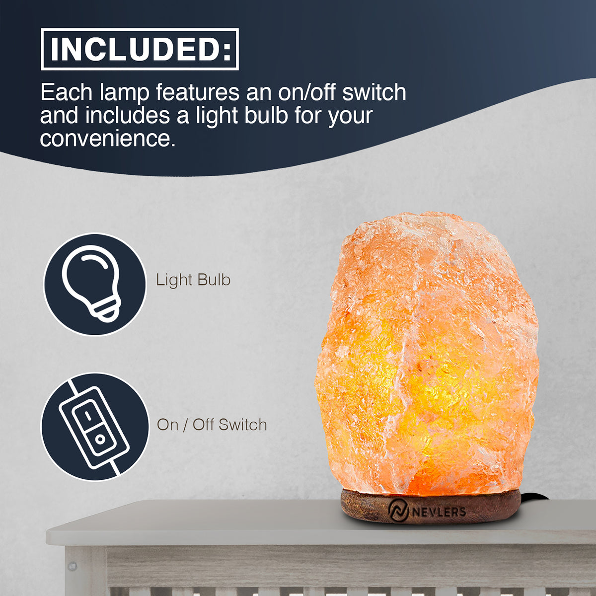 Himalayan Salt Lamp | Natural Shape - 3 Pack