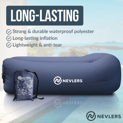 Inflatable Lounger - Dark Jeans Print - 1 Pack