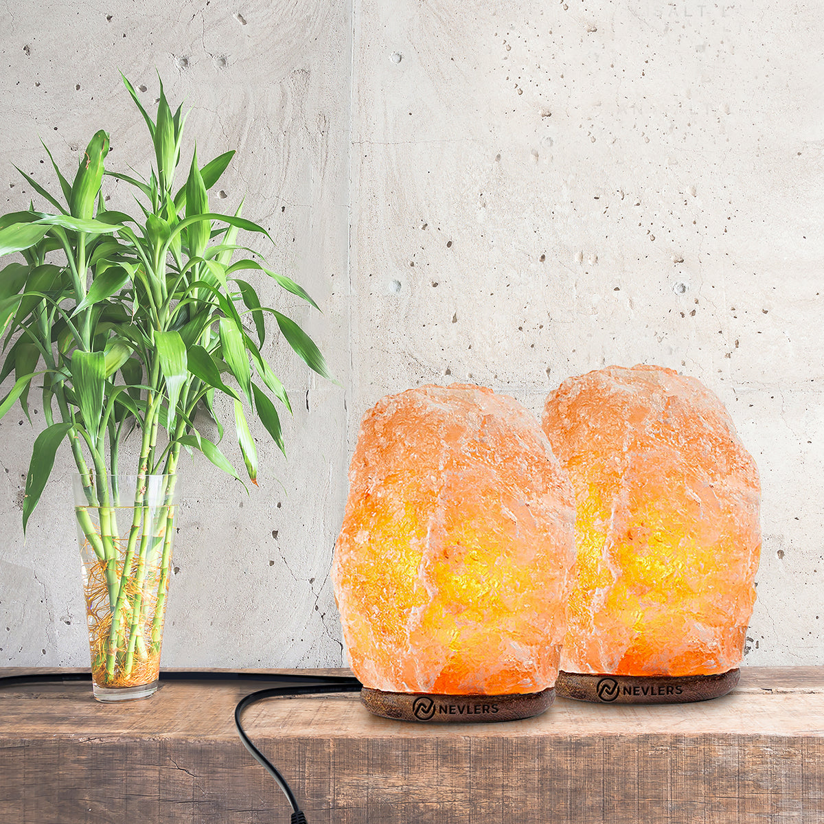 Himalayan Salt Lamp | Natural Shape 2 Pack