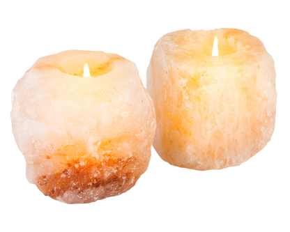 Pink Himalayan Salt Tea Light Holders | Natural Shape