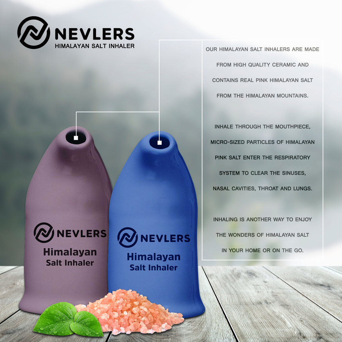 Nevlers Himalayan Salt Inhaler - Lavender