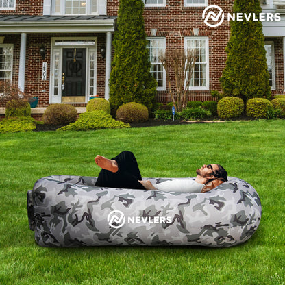 Inflatable Lounger - Gray Camo - 1 Pack