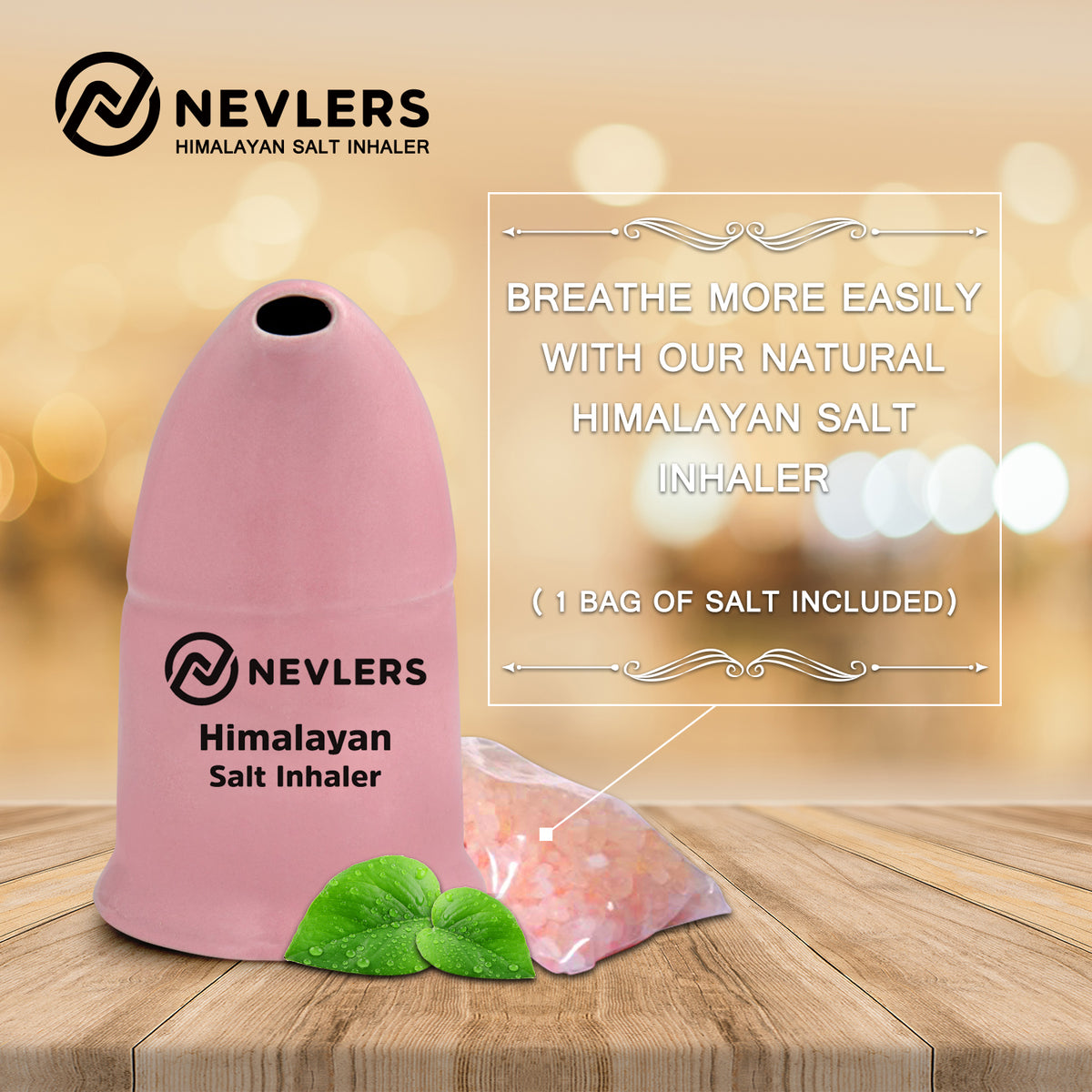 Nevlers Himalayan Salt Inhaler - Pink