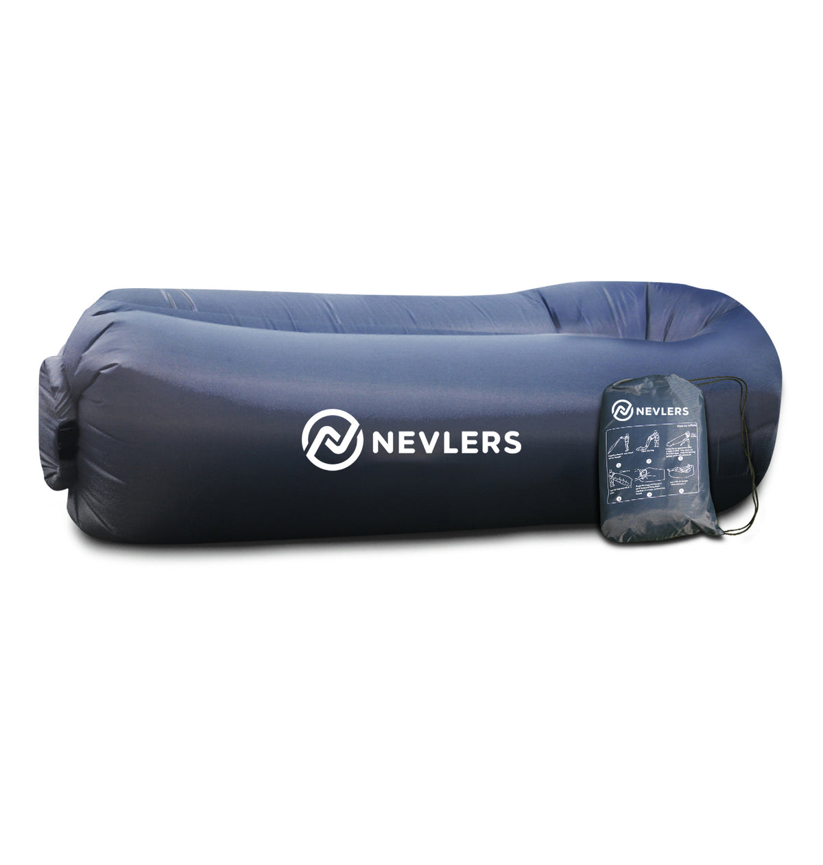 Inflatable Lounger - Navy - 1 Pack