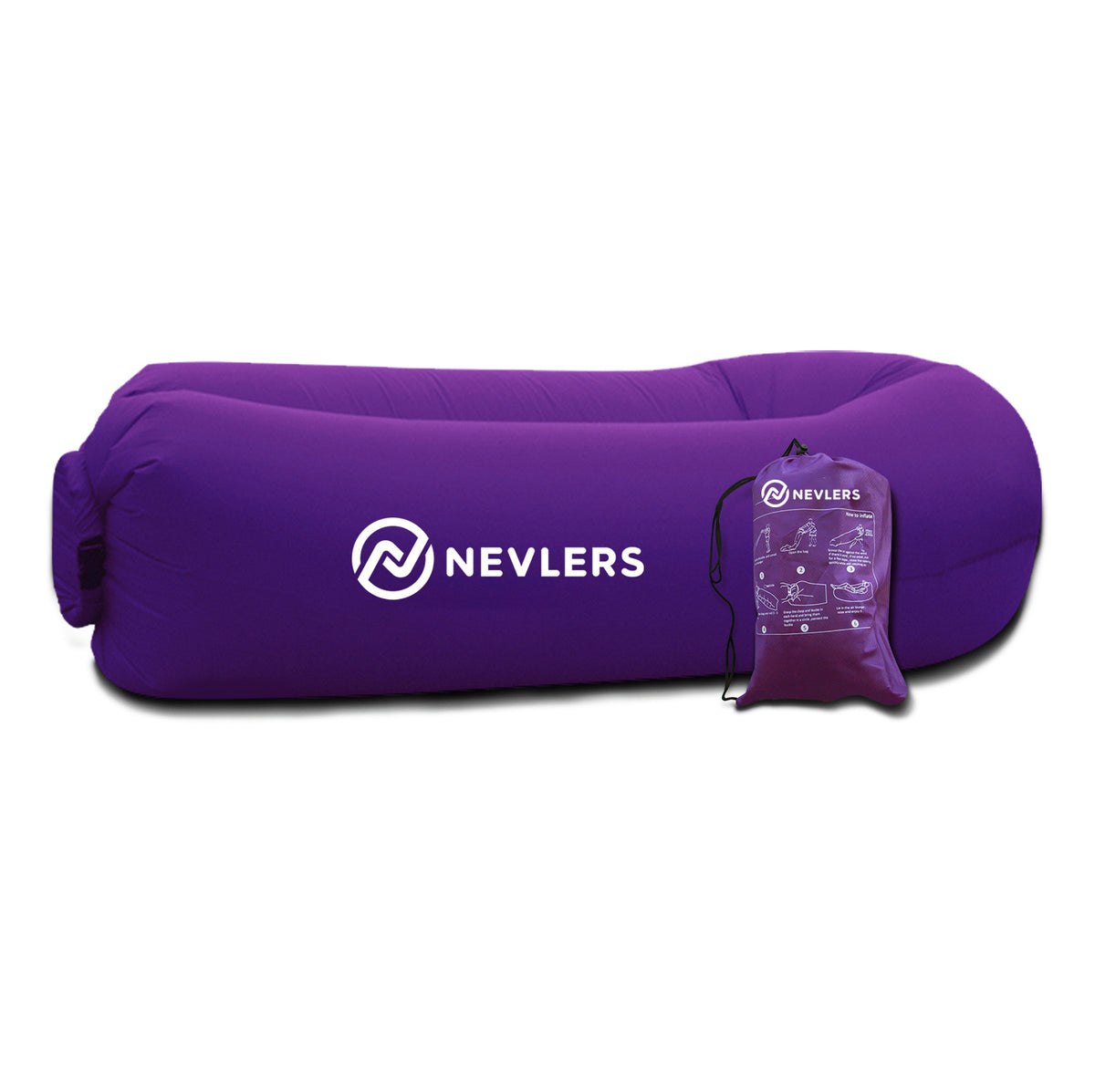Inflatable Lounger - Purple - 1 Pack